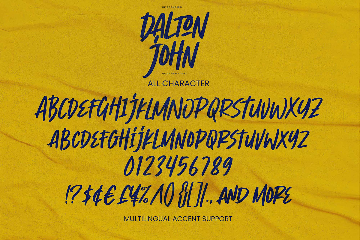 Dalton John – Quick Brush Font, a Handwritten Font by Gassstype (Photo 6 of 8)