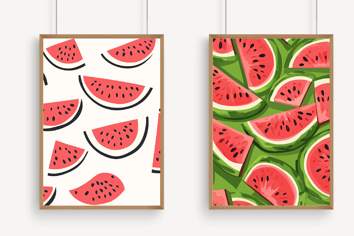 Watermelon Seamless Digital Paper, a Pattern Graphic by Libby Wishes (Photo 3 of 6)