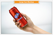 Can Mockup 500 ml, a Product Mockup by Plus Media (Thumbnail 4 of 6)