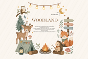 Cute Woodland Forest Animal Clipart, an Animal Illustration by Sunflower Day Love (Thumbnail 3 of 4)