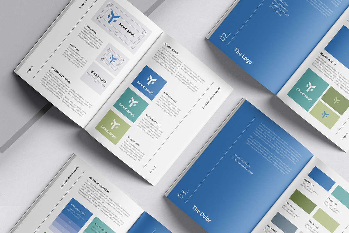 Brand Guidelines Template, a Brochure Template by DesignCrest (Photo 6 of 14)