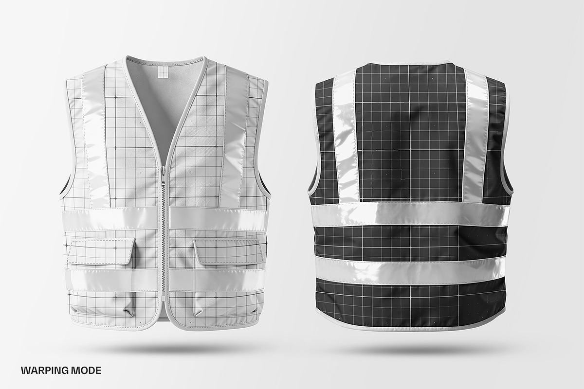 Construction Safety Vest Mockup, an Apparel Mockup by Ram Studio LLC (Photo 8 of 8)
