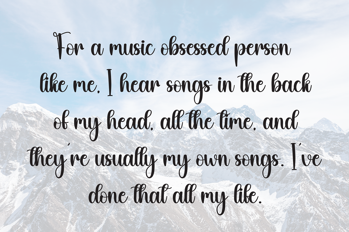 Highland | Script Font, a Handwritten Font by Scratchones (Photo 6 of 9)