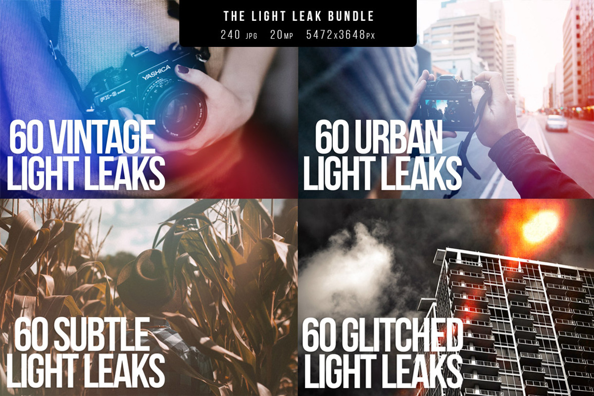 Sale - 240 Light Leak Bundle, a Texture Graphic by Neo Ink Design (Photo 1 of 12)