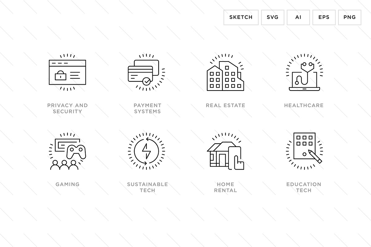 Growing Industry Icons, an Outline Icon by Vineta Rendon (Photo 8 of 10)