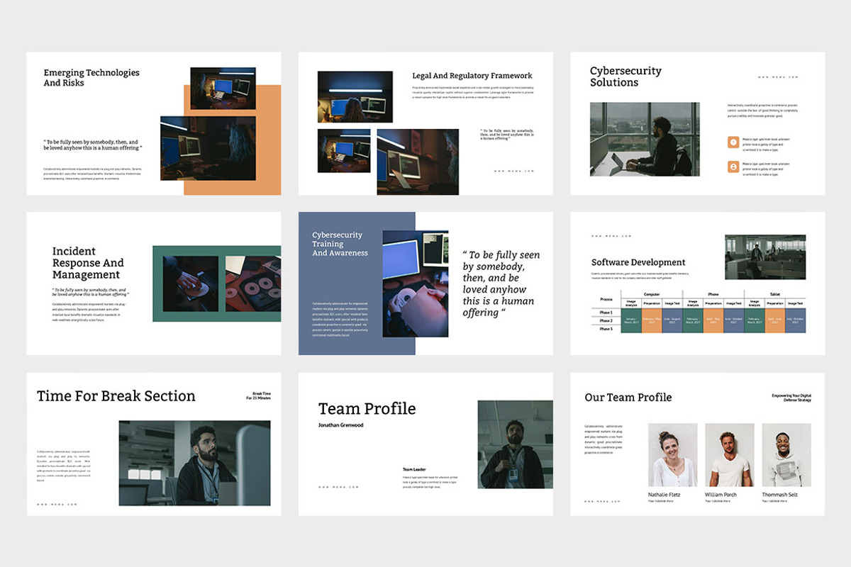 Mewa : Cyber Security Google Slides, a Presentation Template by Punkl Camp (Photo 3 of 9)