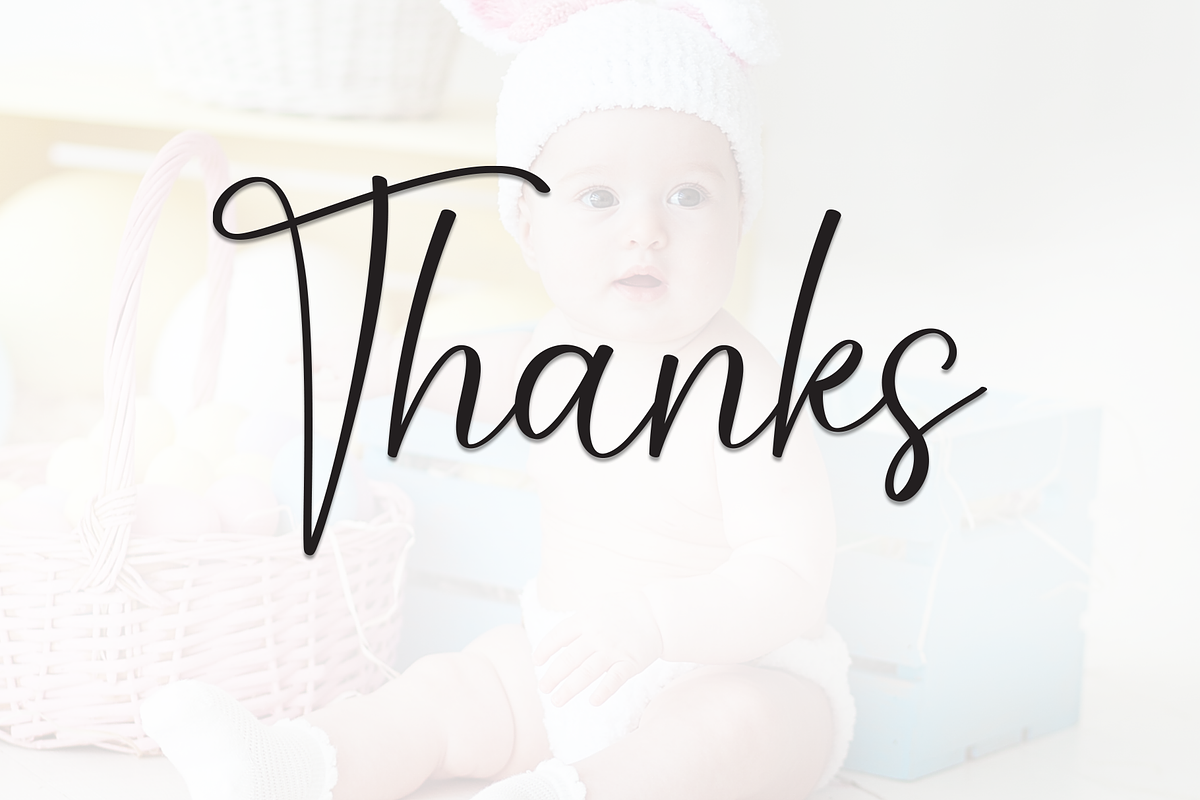 Baby | Script Font, a Handwritten Font by Scratchones (Photo 9 of 9)