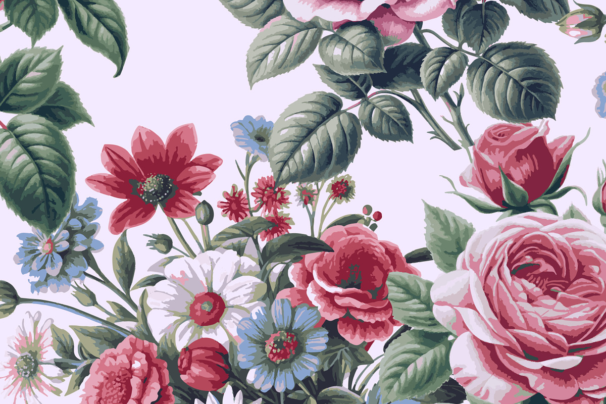 Roses. Victorian seamless pattern, a Pattern Graphic by Designs by Helen Trupak (Photo 1 of 3)