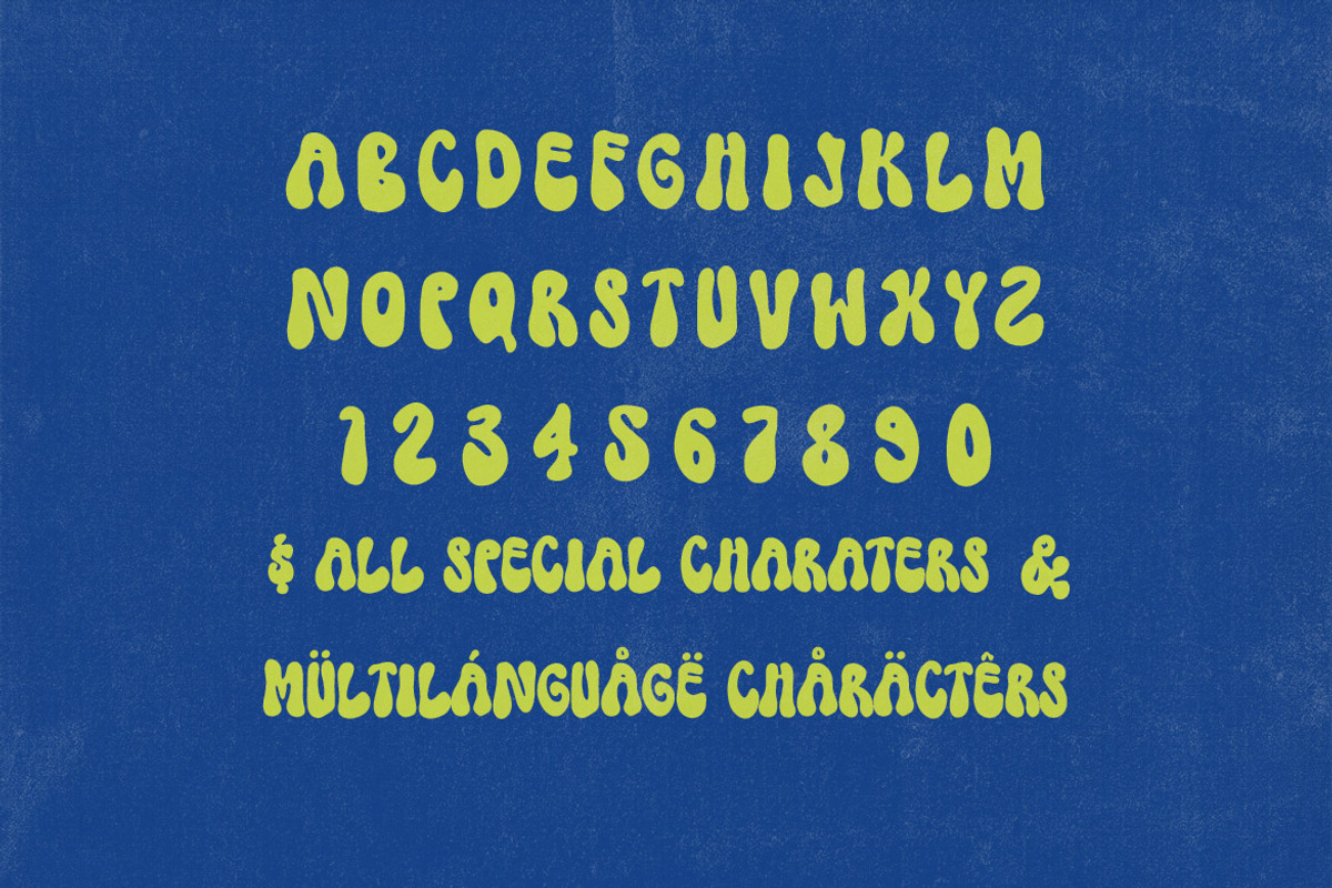 Chubby Flower - Playful & Cute Font, a Font by Deeezy (Photo 4 of 6)