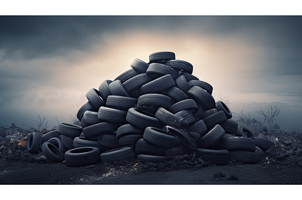 pile of tires, an Industrial Photo by Neirfy
