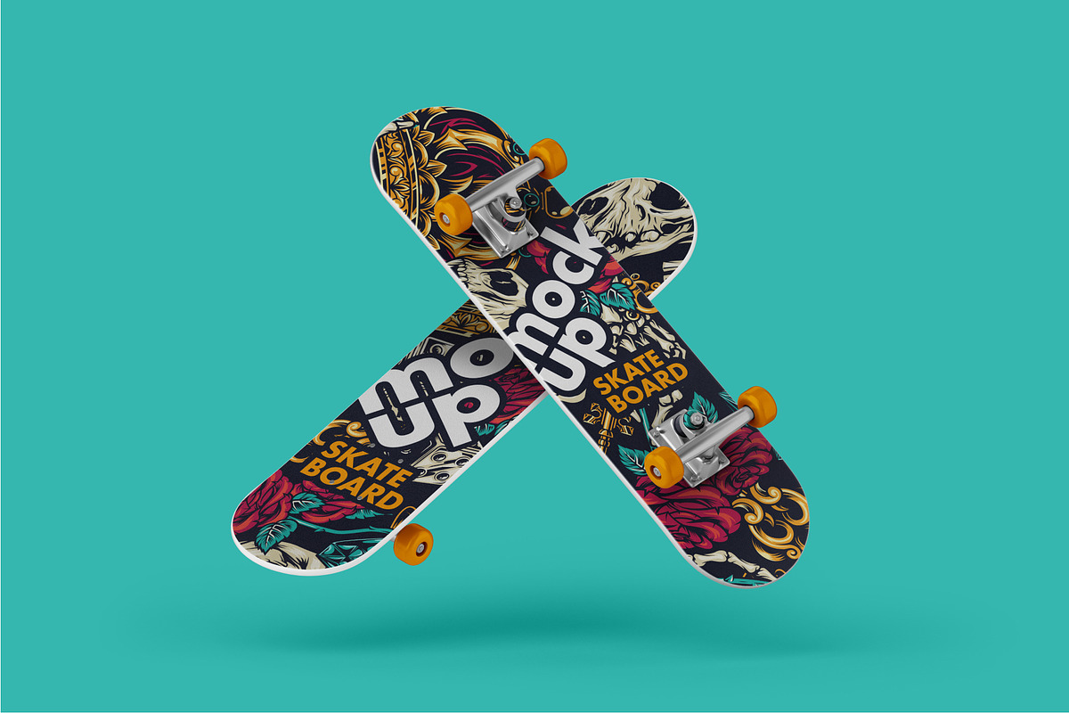 Skateboard Mockup Set, a Product Mockup by Deeplab (Photo 16 of 17)