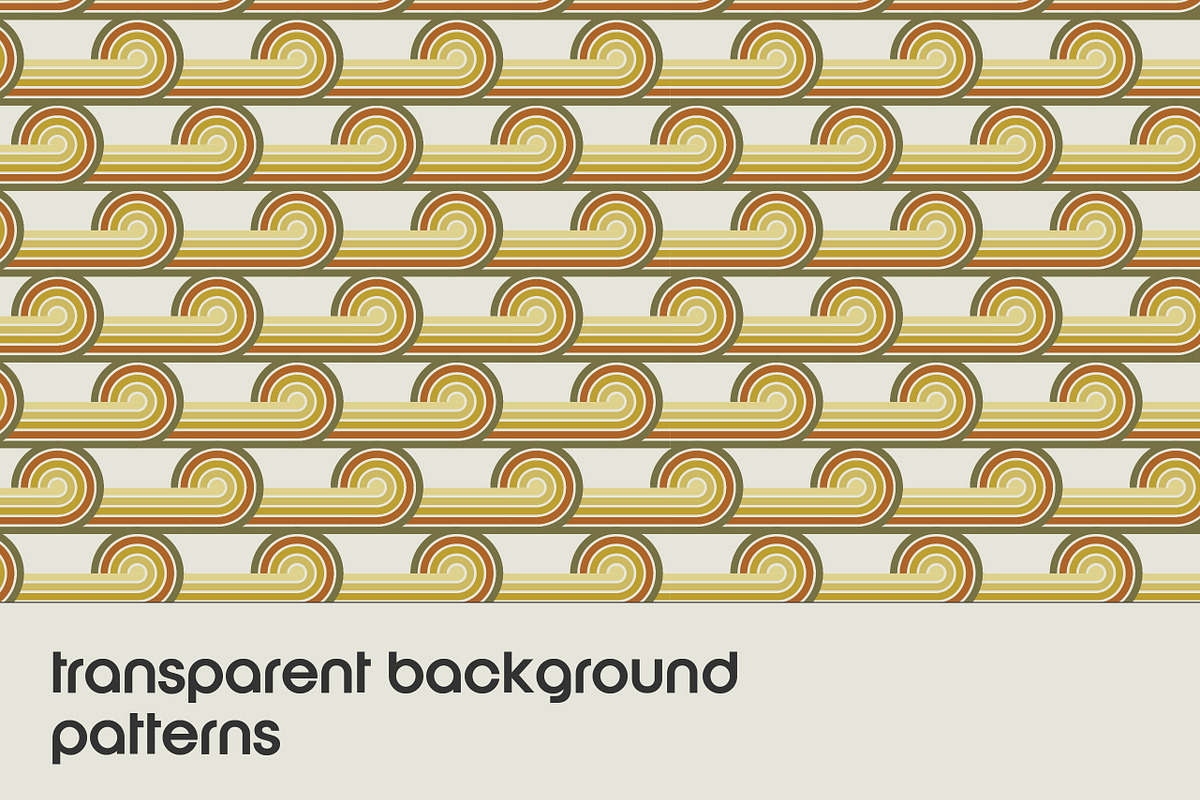 Retro Rainbow Pattern Pack, a Pattern Graphic by Stellen Design (Photo 4 of 8)