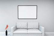 Mockup interior with frame, a Product Mockup by 2D/3D (Thumbnail 4 of 12)