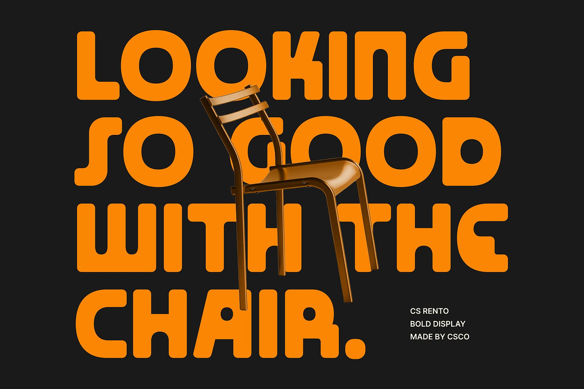 CS Rento – Bold Display Font, a Sans Serif Font by Craft Supply Co. (Photo 7 of 8)
