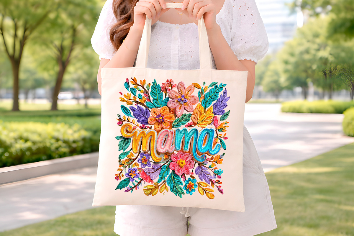 Floral Mama Mothers Day Nana Mom Gig, an Illustration by Digital Artistic99 (Photo 8 of 10)