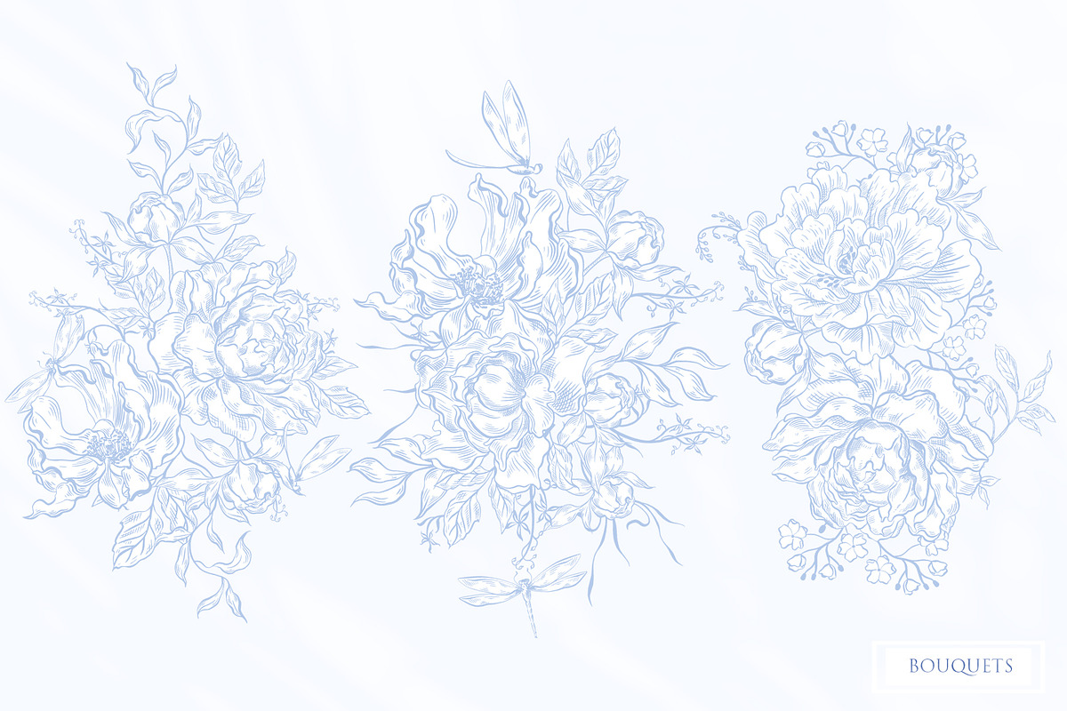 TOILE DE JOUY BLUE & BLACK, an Object Graphic by Knopazyzy (Photo 19 of 19)