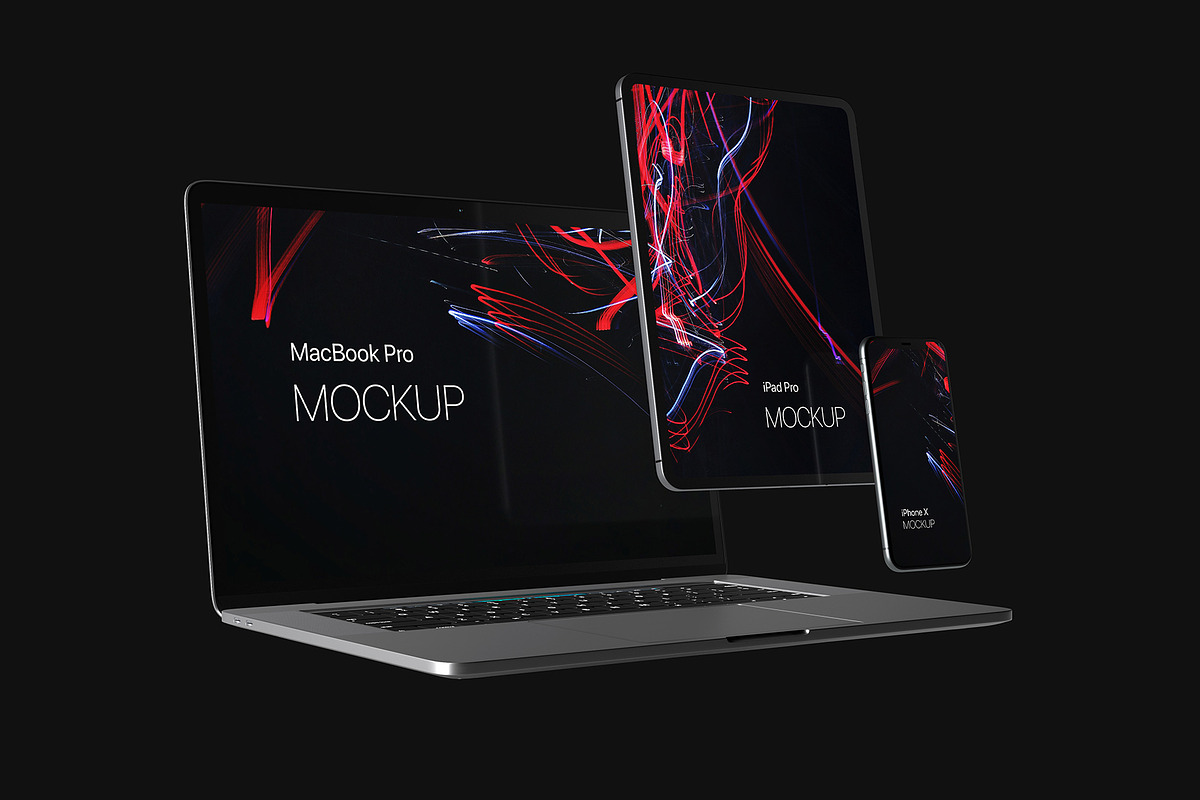 Black Devices Mockup Set, an iPhone Mockup by Seven Lights (Photo 10 of 20)