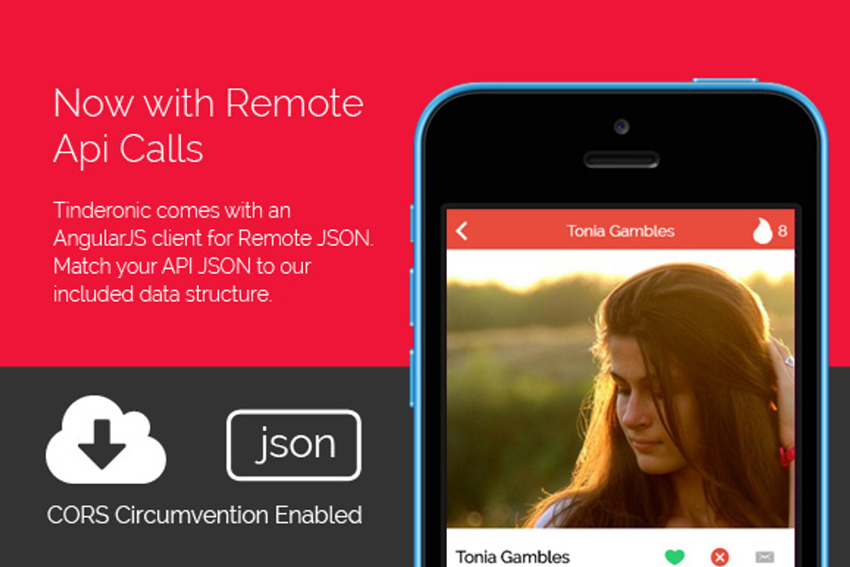 Tinderonic - Tinder Starter Theme fo, a HTML Template by Audacitus (Photo 3 of 4)