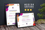 549. Modern Certificate Template, a Stationery Template by CreativeRezwan (Thumbnail 1 of 3)