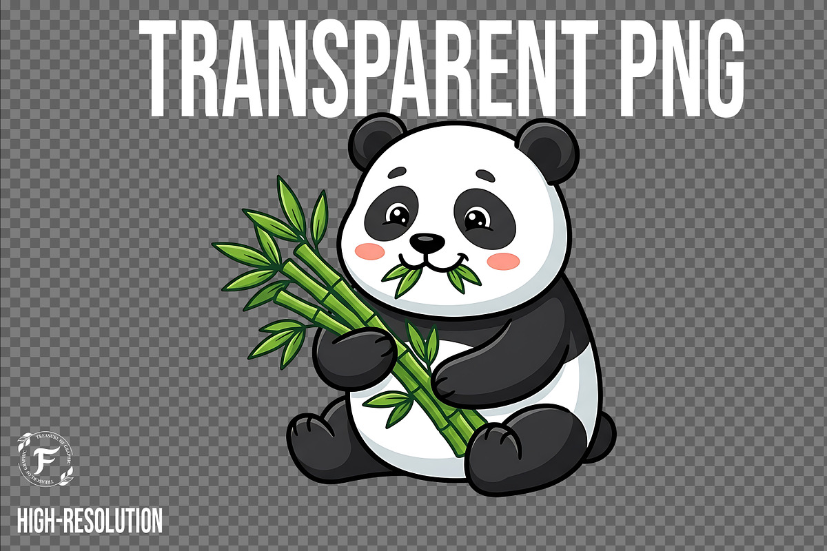 Cute Panda Clipart, an Animal Illustration by Forhadx5 (Photo 2 of 9)
