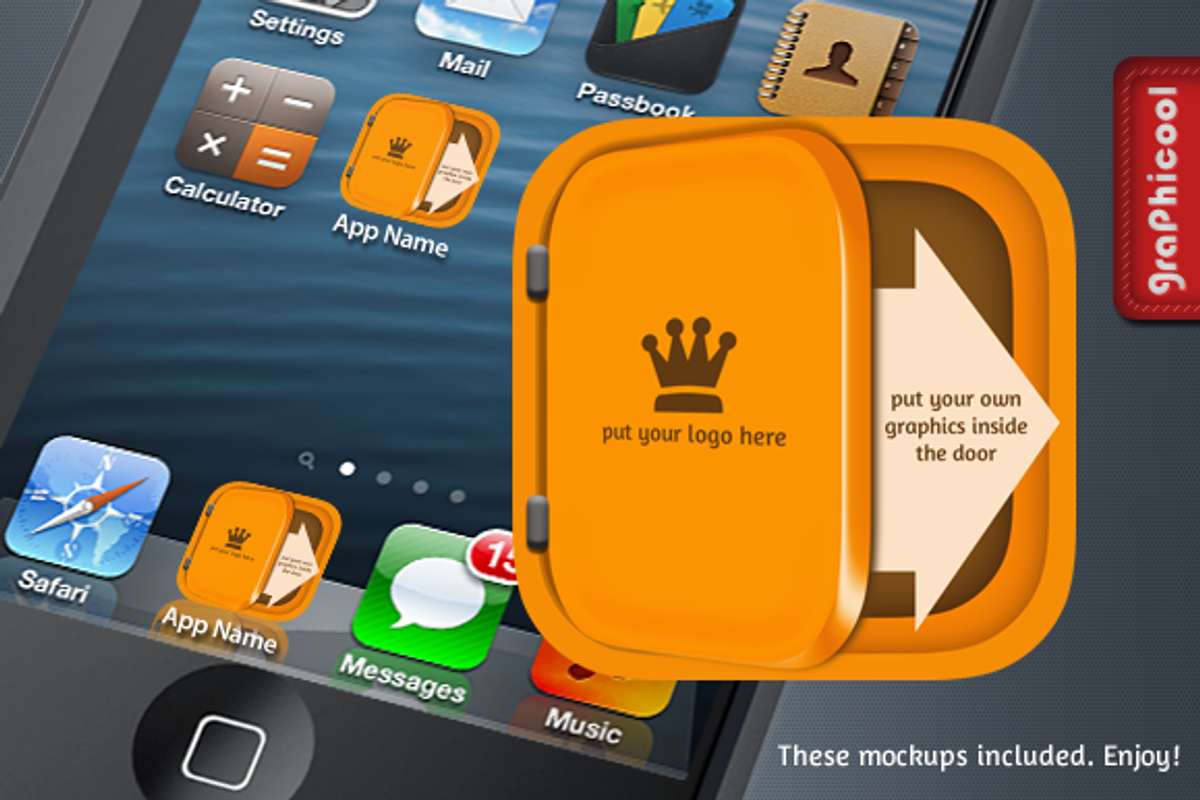 iOS 7 app icon - Opened Door, an Icon by Graphicool (Photo 3 of 3)