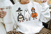 Ghost Goose Halloween Pumpkin Witch, an Illustration by Craft Nest (Thumbnail 3 of 7)