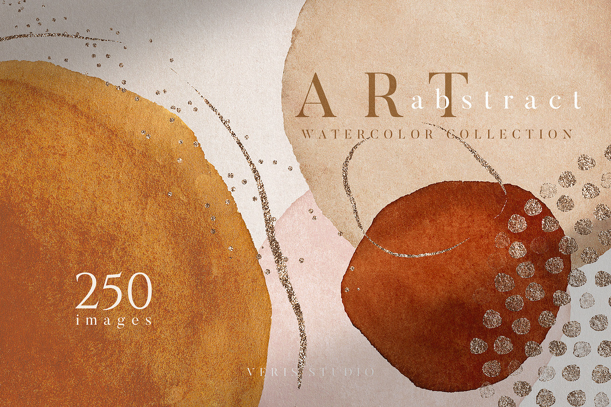 Art Abstract Watercolor Shapes, a Texture Graphic by Veris Studio (Photo 1 of 16)