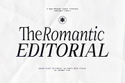 The Romantic Editorial | 18 Fonts, a Serif Font by Skinny Type (Thumbnail 1 of 13)