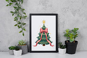 Coquette Pink Bow Christmas Tree PNG, an Illustration by Daily.Designs (Thumbnail 5 of 5)