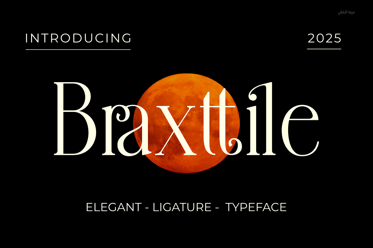 Braxttile Elegant Serif Font, a Script Font by Graphicxell (Photo 1 of 9)