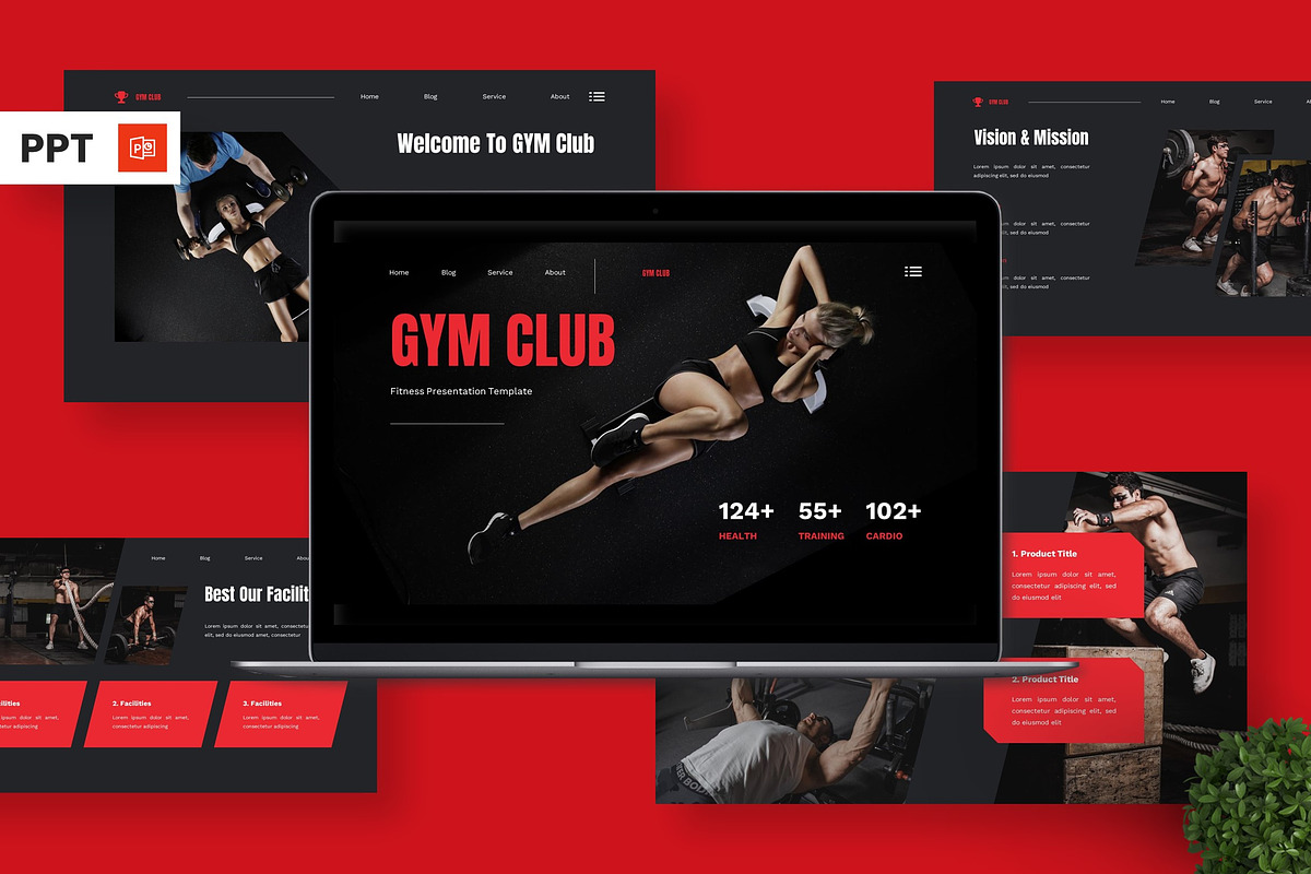 GYM Club - Fitness Powerpoint