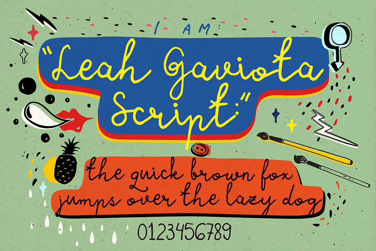Leah Gaviota Script, a Script Font by BlueRobinDesignShop (Photo 11 of 18)