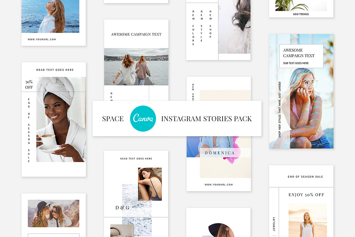 Space CANVA Instagram Stories Pack, a Social Media Template by Swiss_cube (Photo 1 of 7)