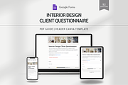 Interior Design Client Questionnaire, a Presentation Template by yesitisprintable (Thumbnail 1 of 7)