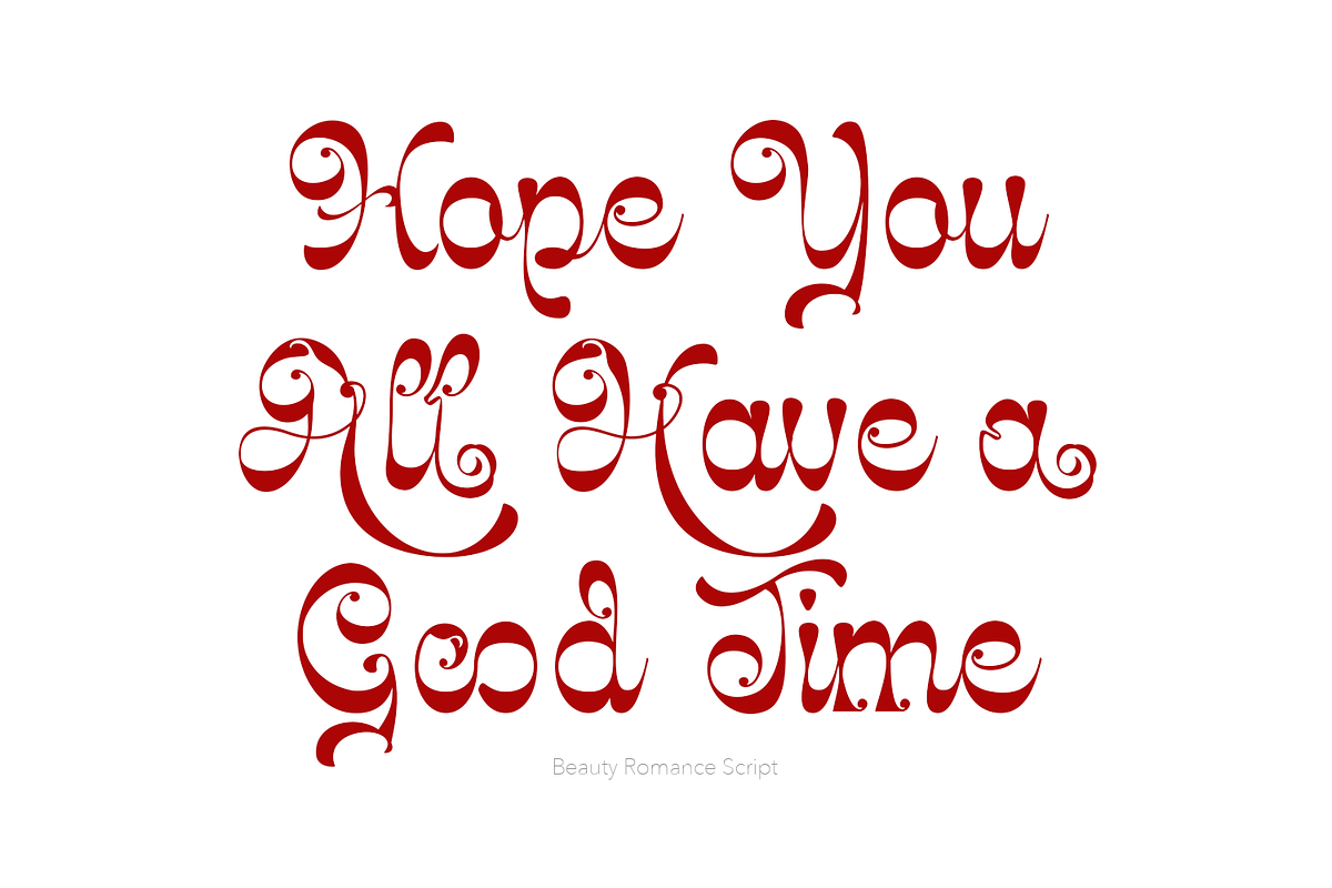 Beauty Romance Script, a Script Font by TypeClassHeroes (Photo 10 of 10)