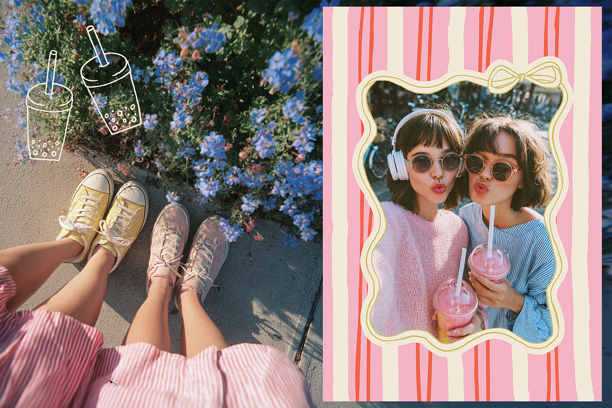 Soft Girl Spring Club - clipart set, an Object Graphic by Cute Atelier (Photo 6 of 13)