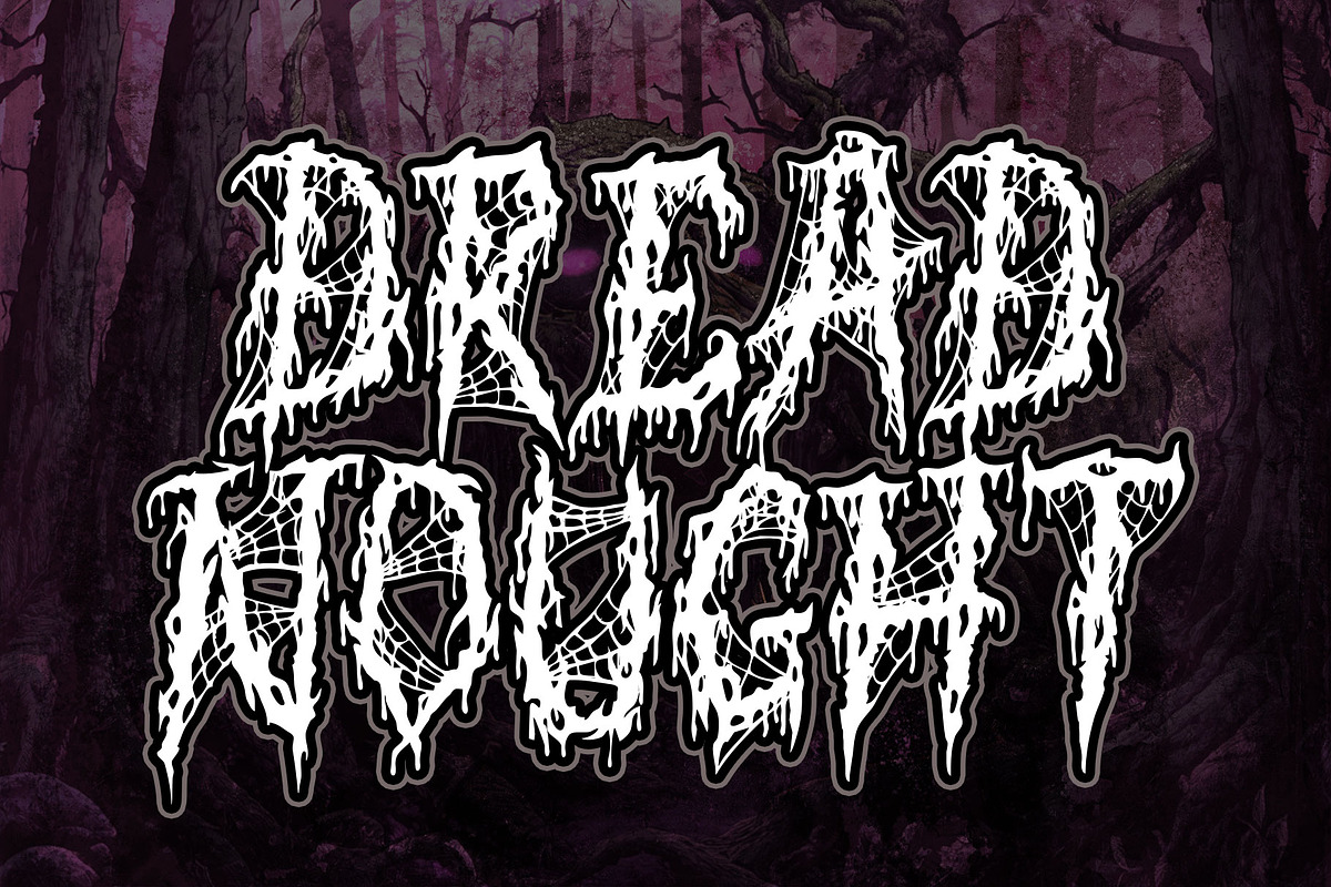 Terror Scream - Black Metal Font, a Handwritten Font by Densu Creative (Photo 3 of 5)