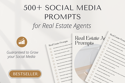 Real Estate Social Media Prompts, a Marketing Template by Marketing Templates Co.