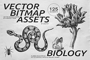 125 Vector Bitmap Assets. Biology, a Graphic by Vanzyst (Thumbnail 1 of 16)
