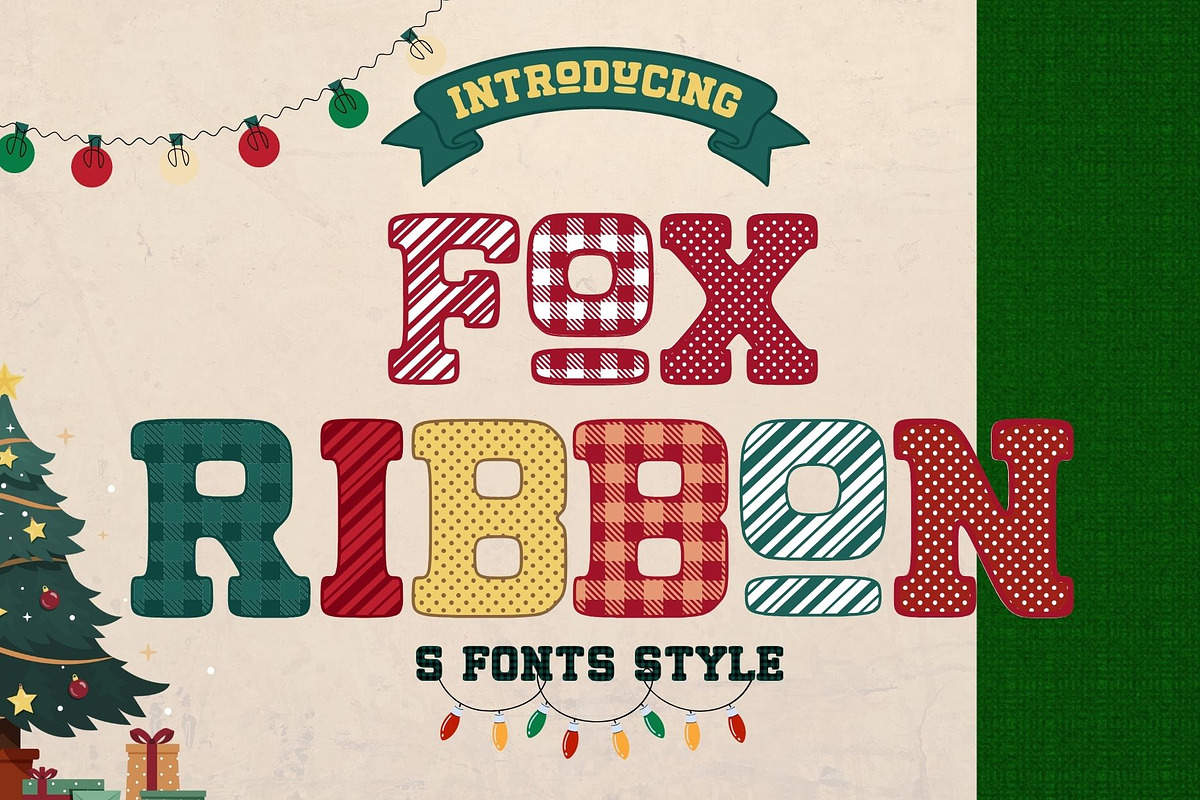 Fox Ribbon 5 Font Style, a Slab Serif Font by Fox7 By Rattana (Photo 1 of 12)