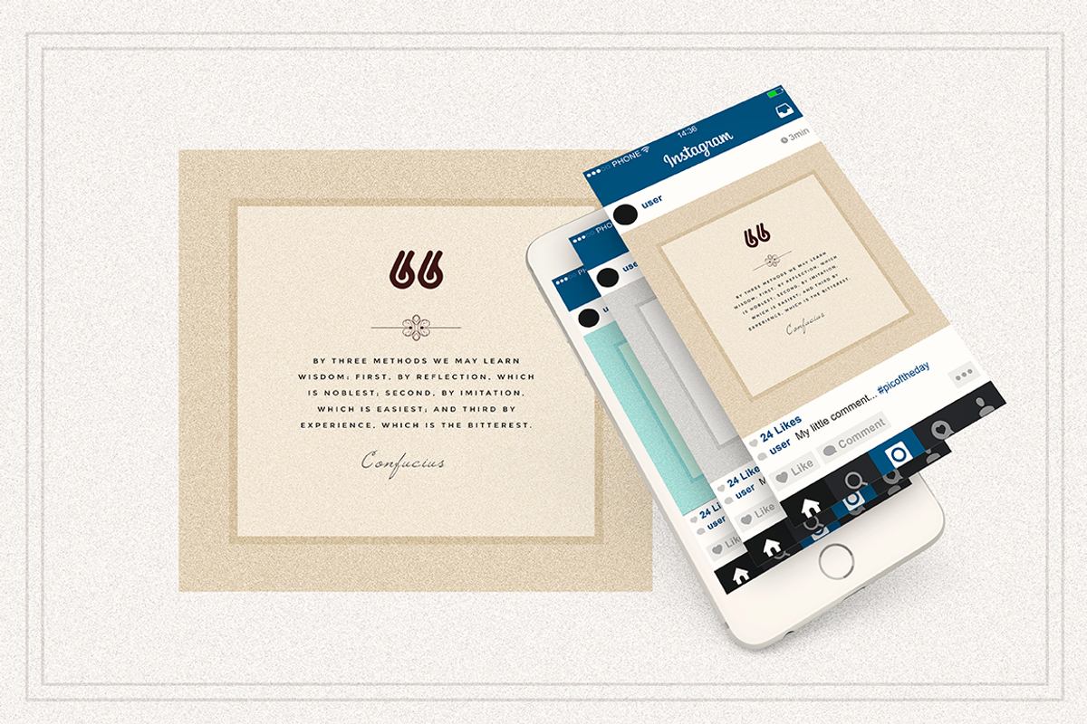 AMBIENT VOL2 Social Media quote pack, a Social Media Template by Vova (Photo 7 of 7)