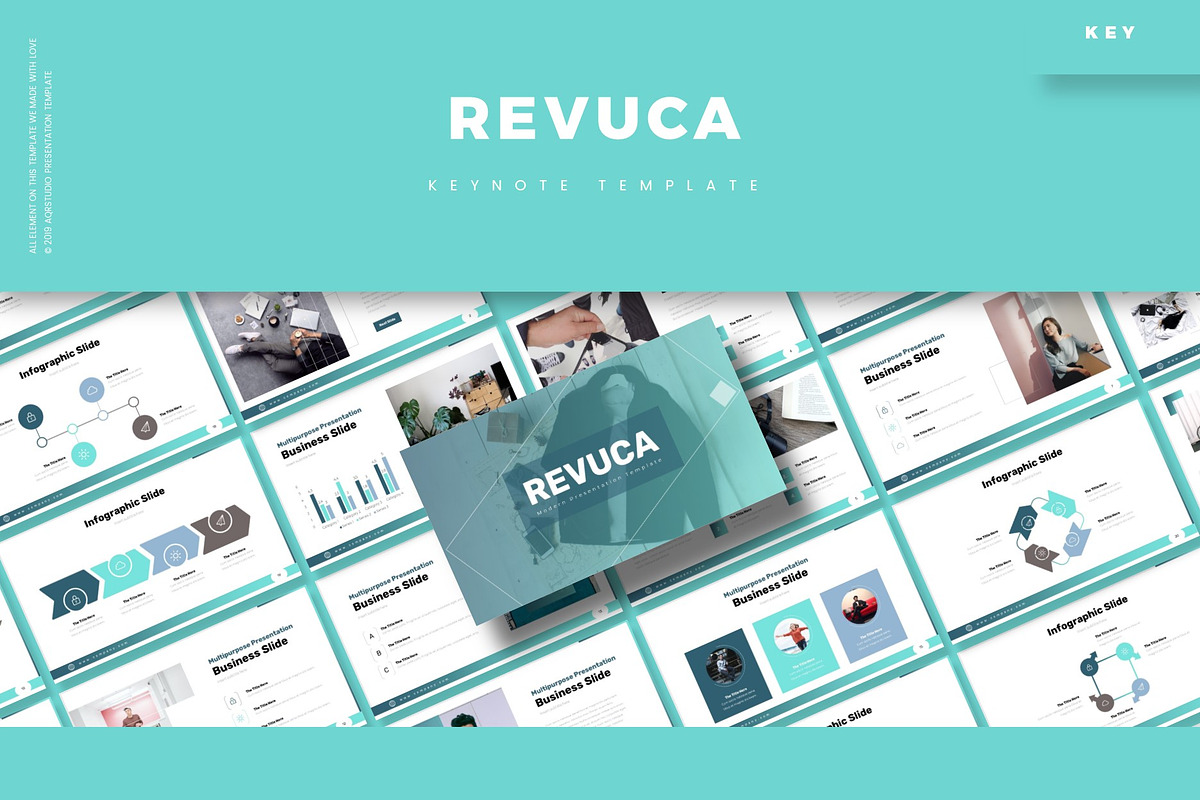 Revuca - Keynote Template, a Presentation Template by AQR Studio