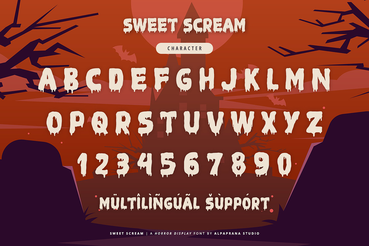 Sweet Scream - Display Font, a Script Font by Alpaprana (Photo 9 of 10)