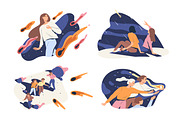 People with meteor shower concept, a Person Illustration by Good Studio (Thumbnail 1 of 6)