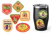 Vegetable Designs. Retro Templates, a Food Illustration by Lettering_Logo (Thumbnail 9 of 15)