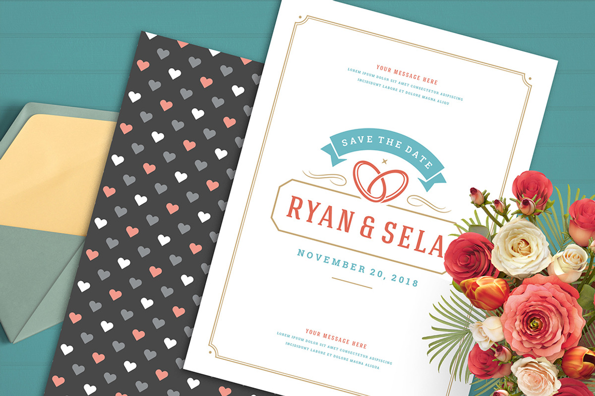 Save The Date Bundle, an Invitation Template by Vasya Kobelev (Photo 2 of 22)