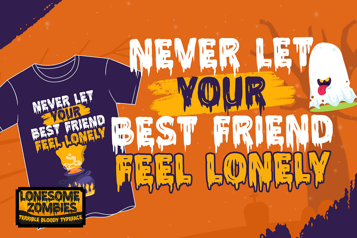 Lonesome Zombies - Terrible Bloody, a Font by Gassstype (Photo 4 of 8)