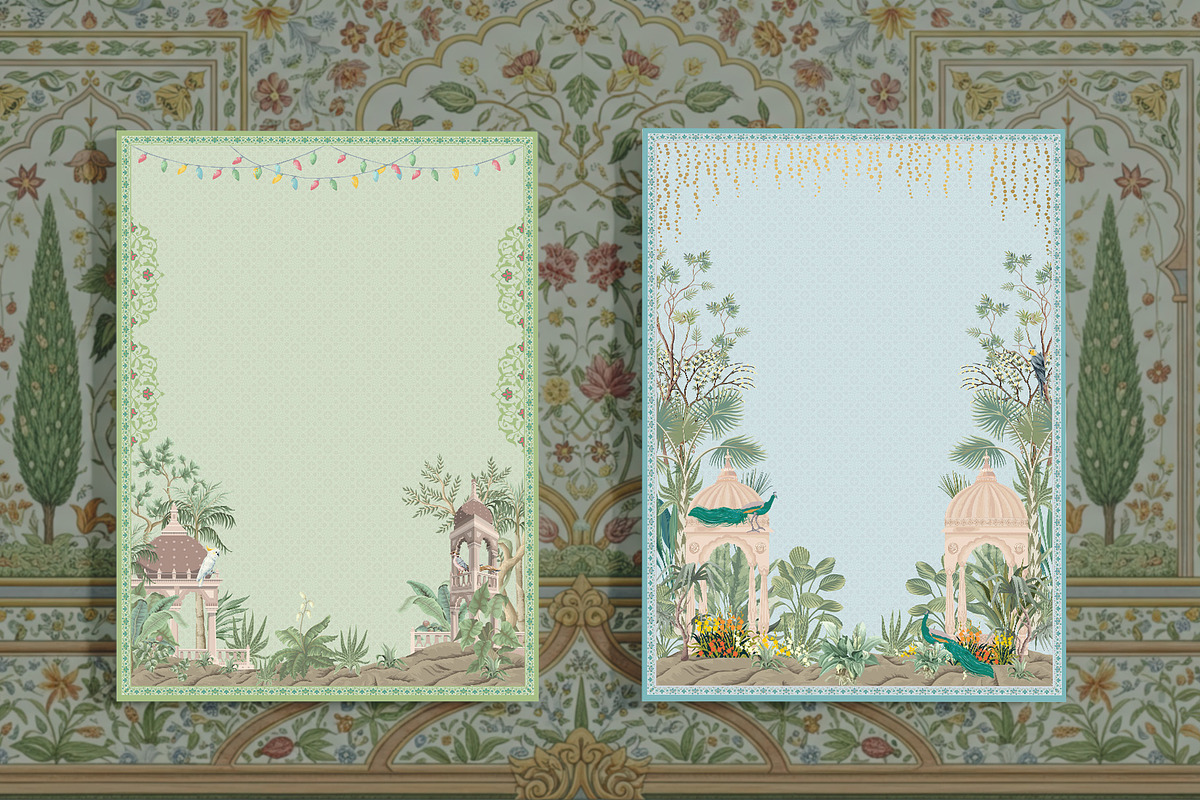 Botanical Garden Wedding Backgrounds, a Decorative Illustration by GraphicsByNaeem (Photo 2 of 4)
