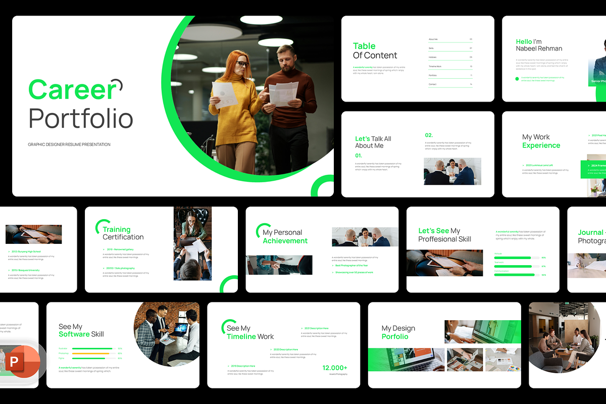 Career - Portfolio & Resume, a Presentation Template by Hammad Arif (Photo 1 of 2)
