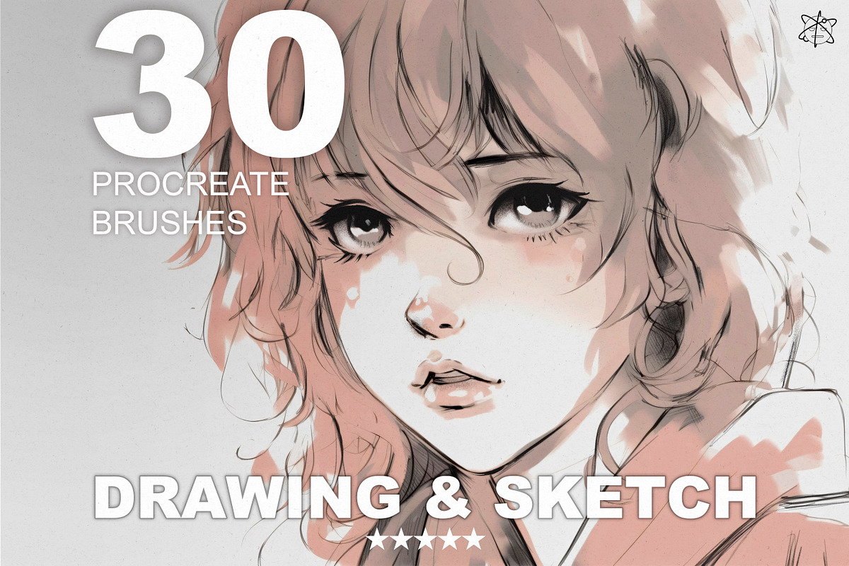 Drawing And Sketch Procreate Brushes, a Brush Add-On by Nuclear Brushes (Photo 1 of 10)